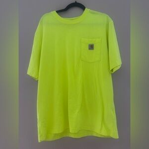 Carhartt Men's Bright Yellow Short Sleeve Tee
